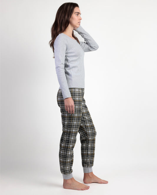 Pijama Manga Larga Never Give Up para Mujer