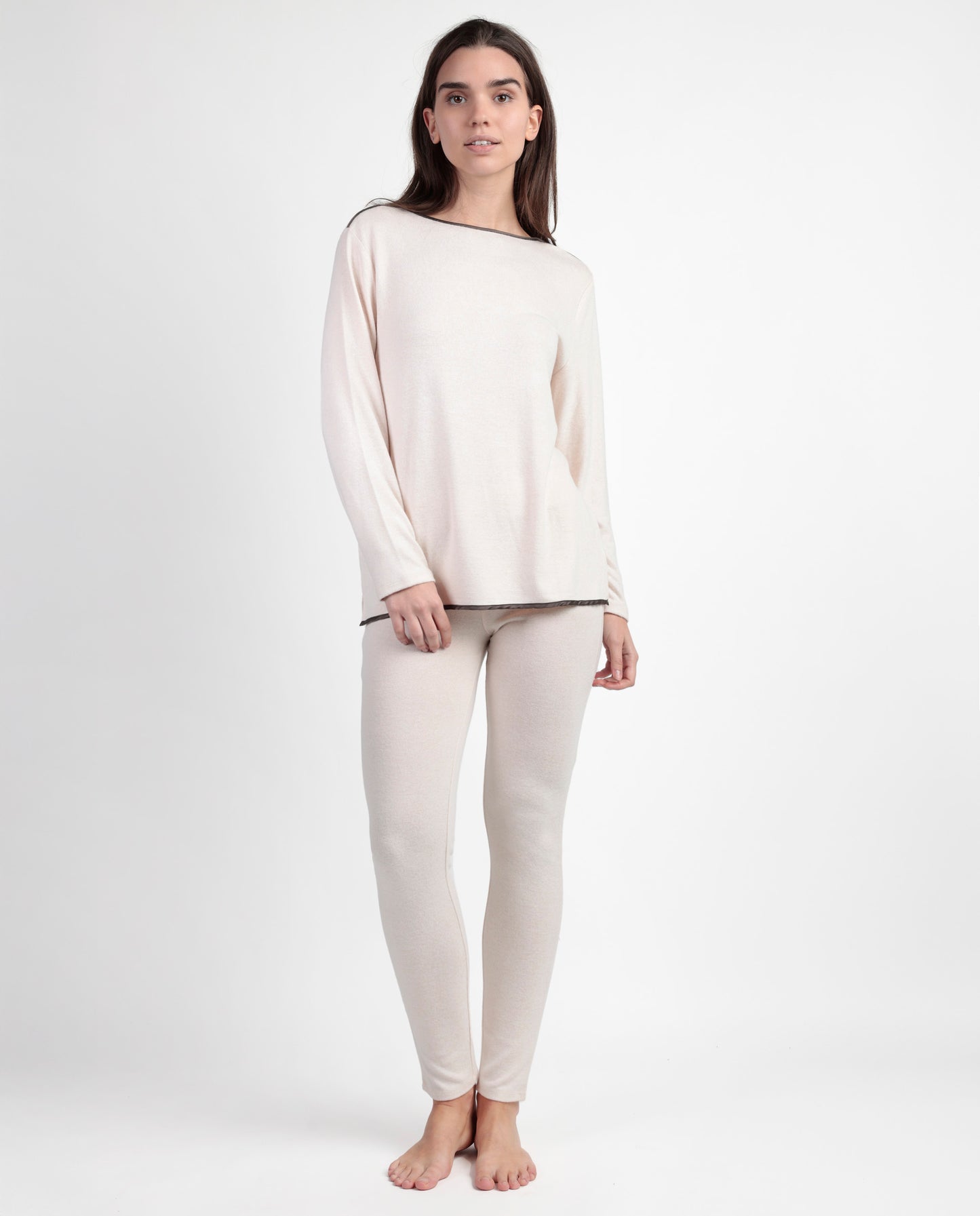 Pijama Manga Larga Elegant At para Mujer