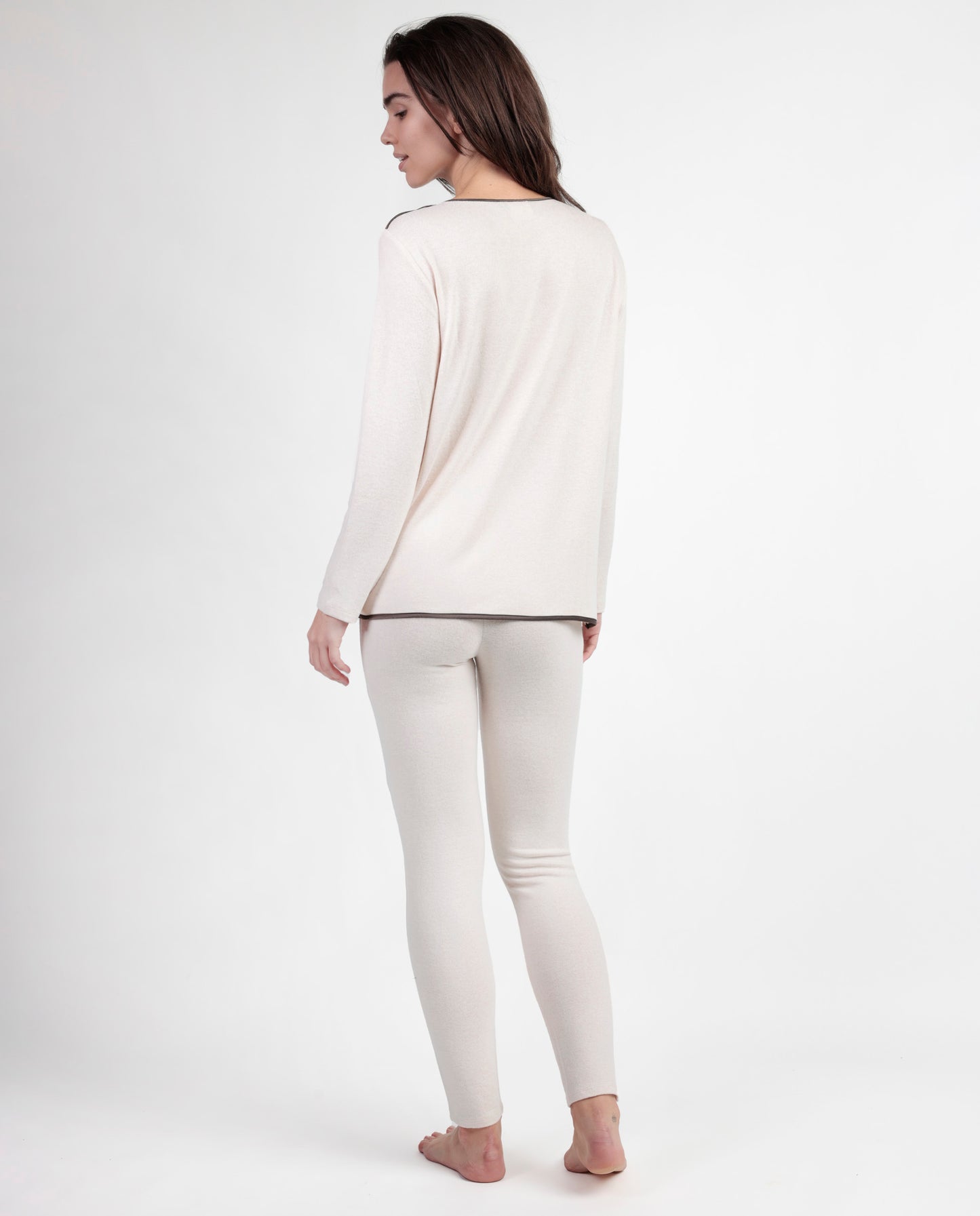 Pijama Manga Larga Elegant At para Mujer