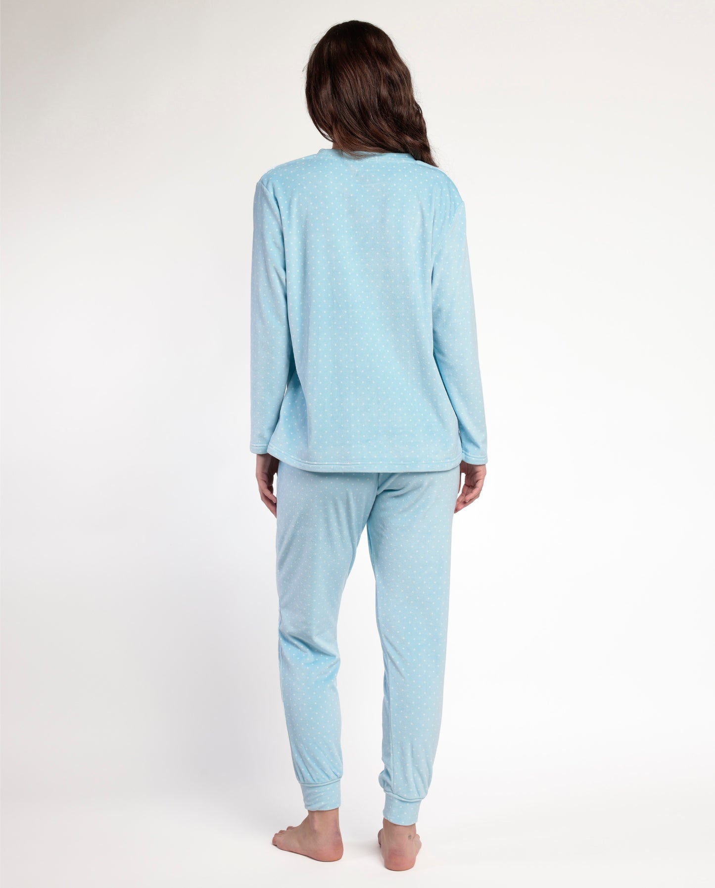 Pijama Manga Larga Terciopelo Sweet Duckling para Mujer