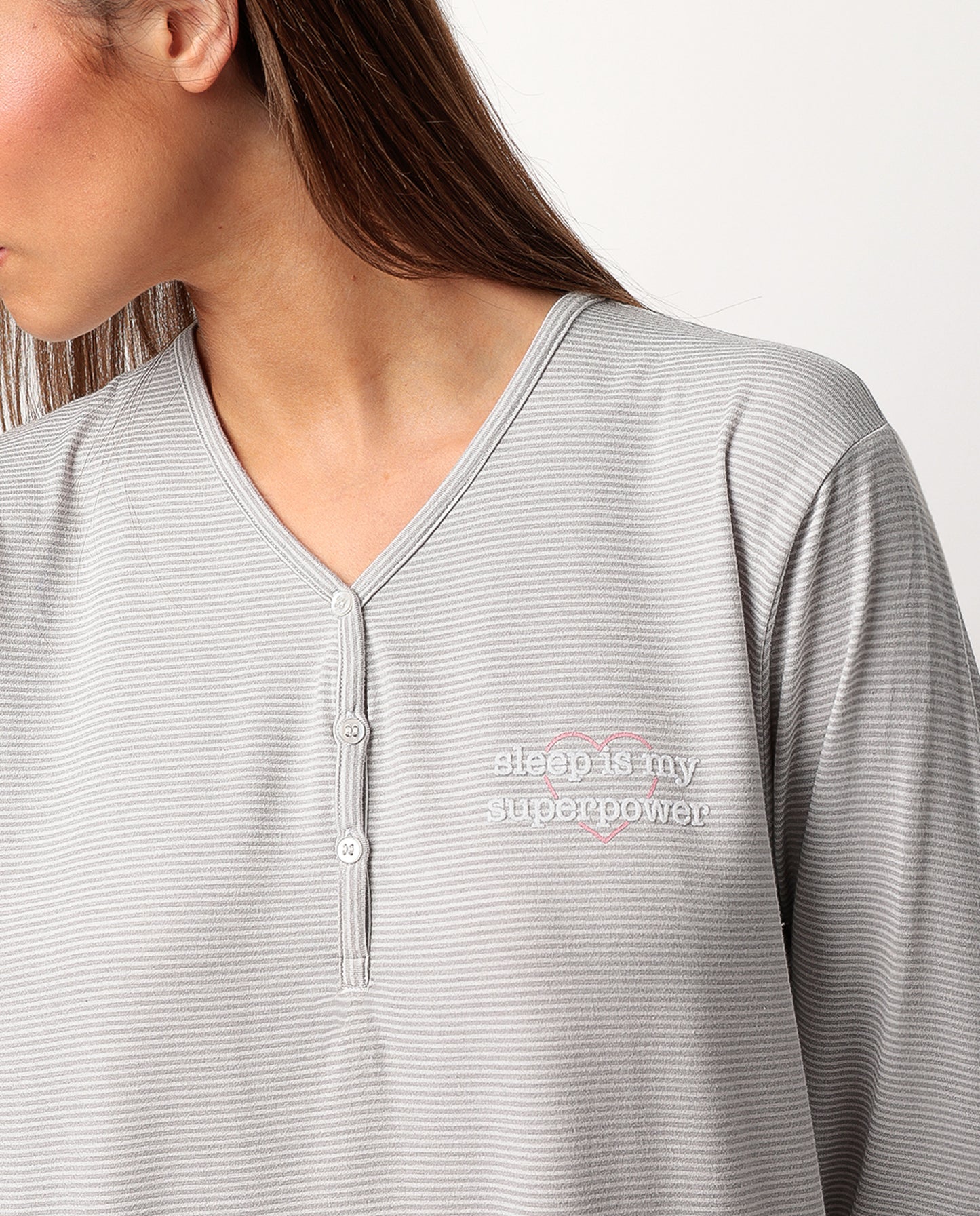 Pijama Manga Larga Tapeta Sleep Is My Superpower para Mujer