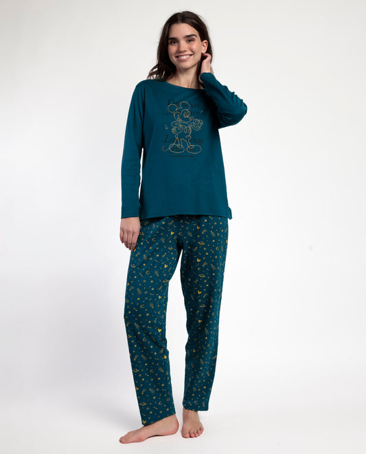 Pijama Manga Larga Cosmic Wheel para Mujer