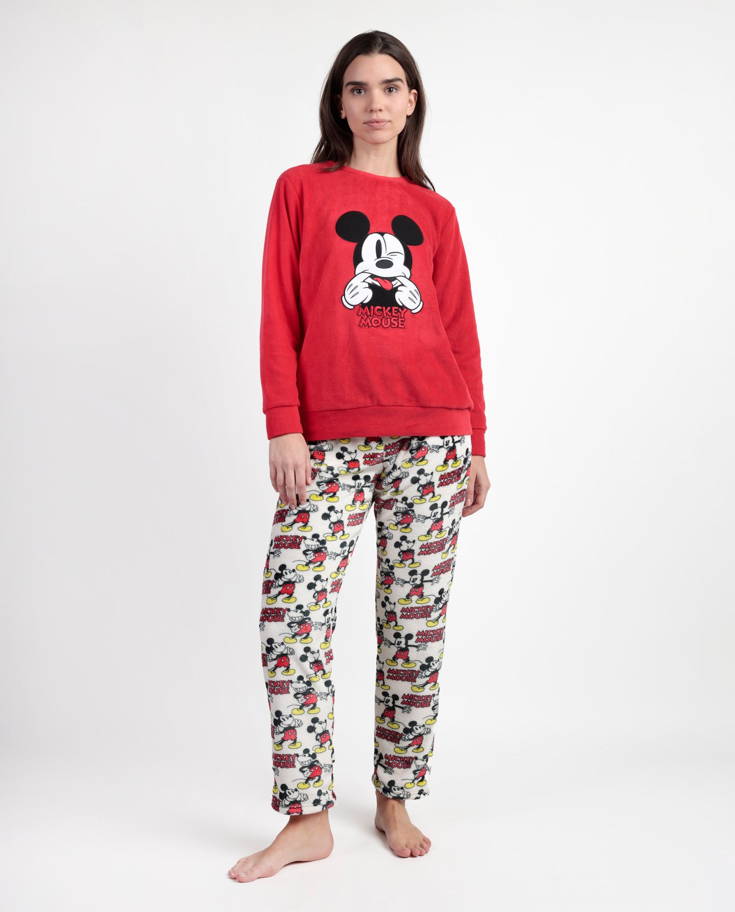 Pijama Manga Larga Calentito Best Mickey para Mujer