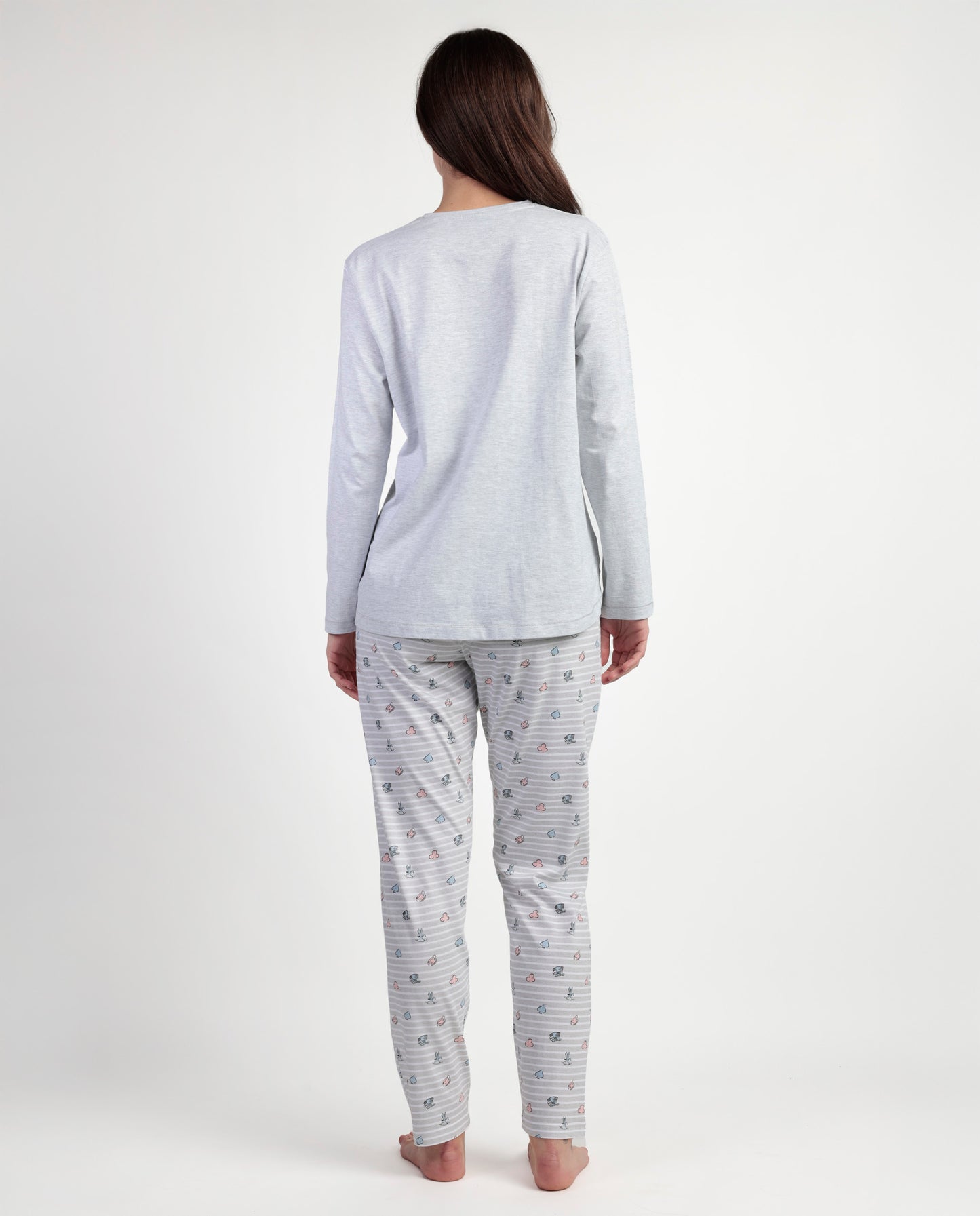 Pyjama de maternité Alicia à manches longues avec patte de boutonnage pour femmes