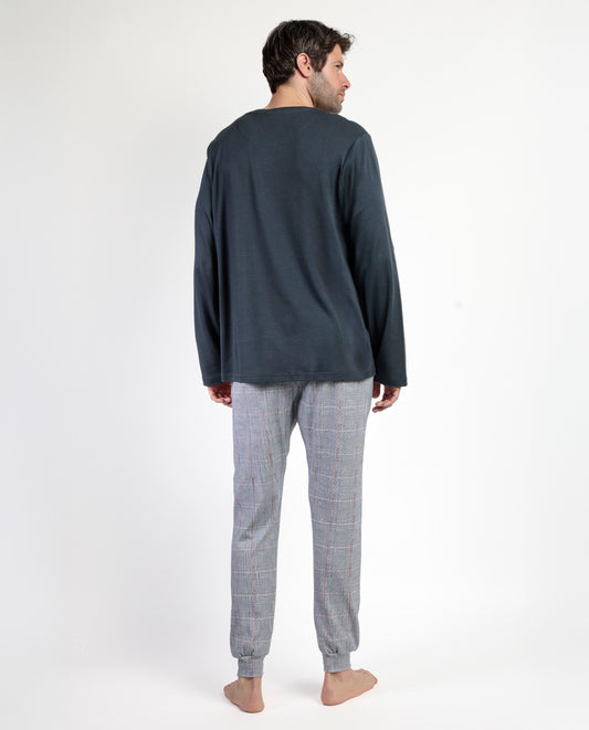 Pijama Manga Larga Tapeta Harris para Hombre