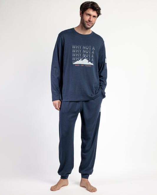 Pijama Manga Larga Why Not para Hombre