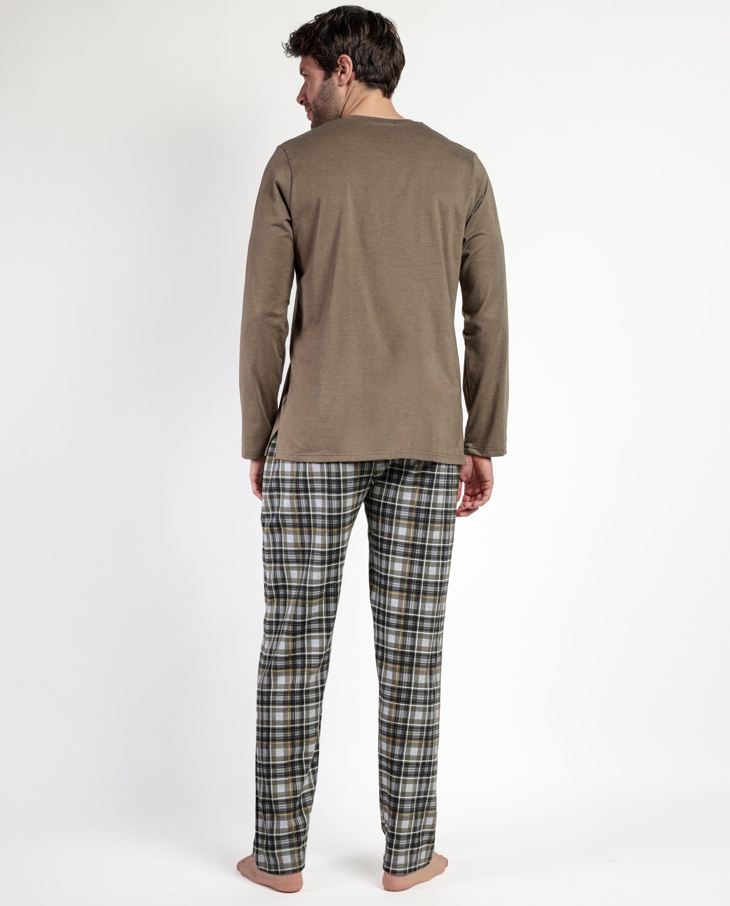 Pijama Manga Larga Tapeta Never Give Up para Hombre