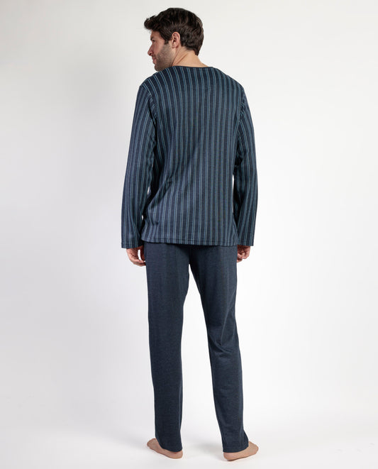 Pijama Manga Larga Tapeta Italic para Hombre