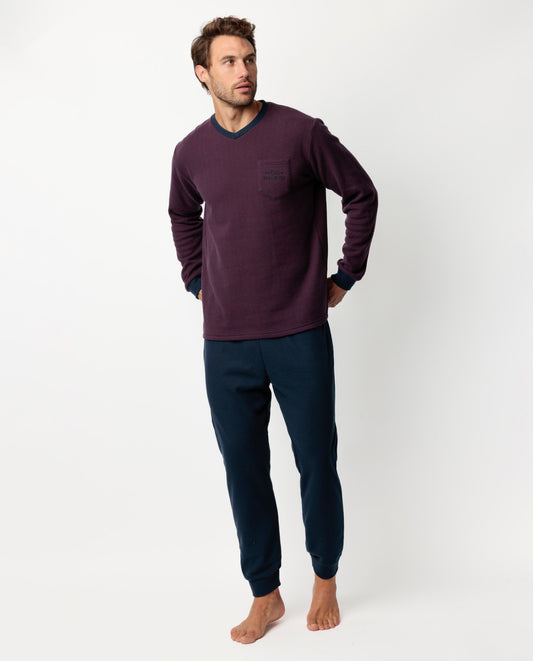 Pijama Manga Larga Claret para Hombre