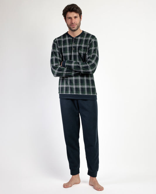 Pijama Manga Larga Tapeta Smeraldo para Hombre