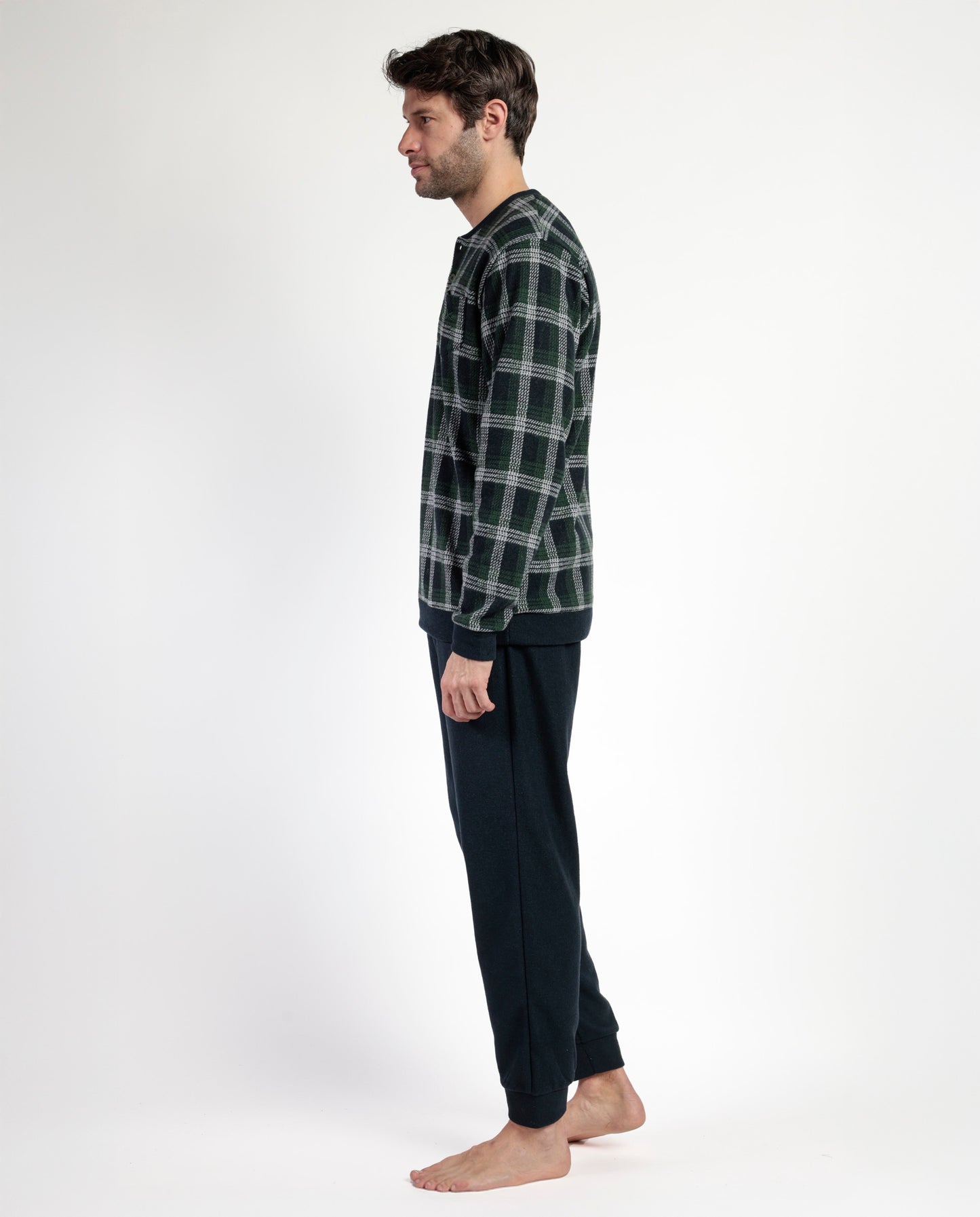 Pijama Manga Larga Tapeta Smeraldo para Hombre