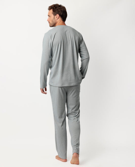 Pijama Manga Larga Tapeta Canalé Supersoft para Hombre