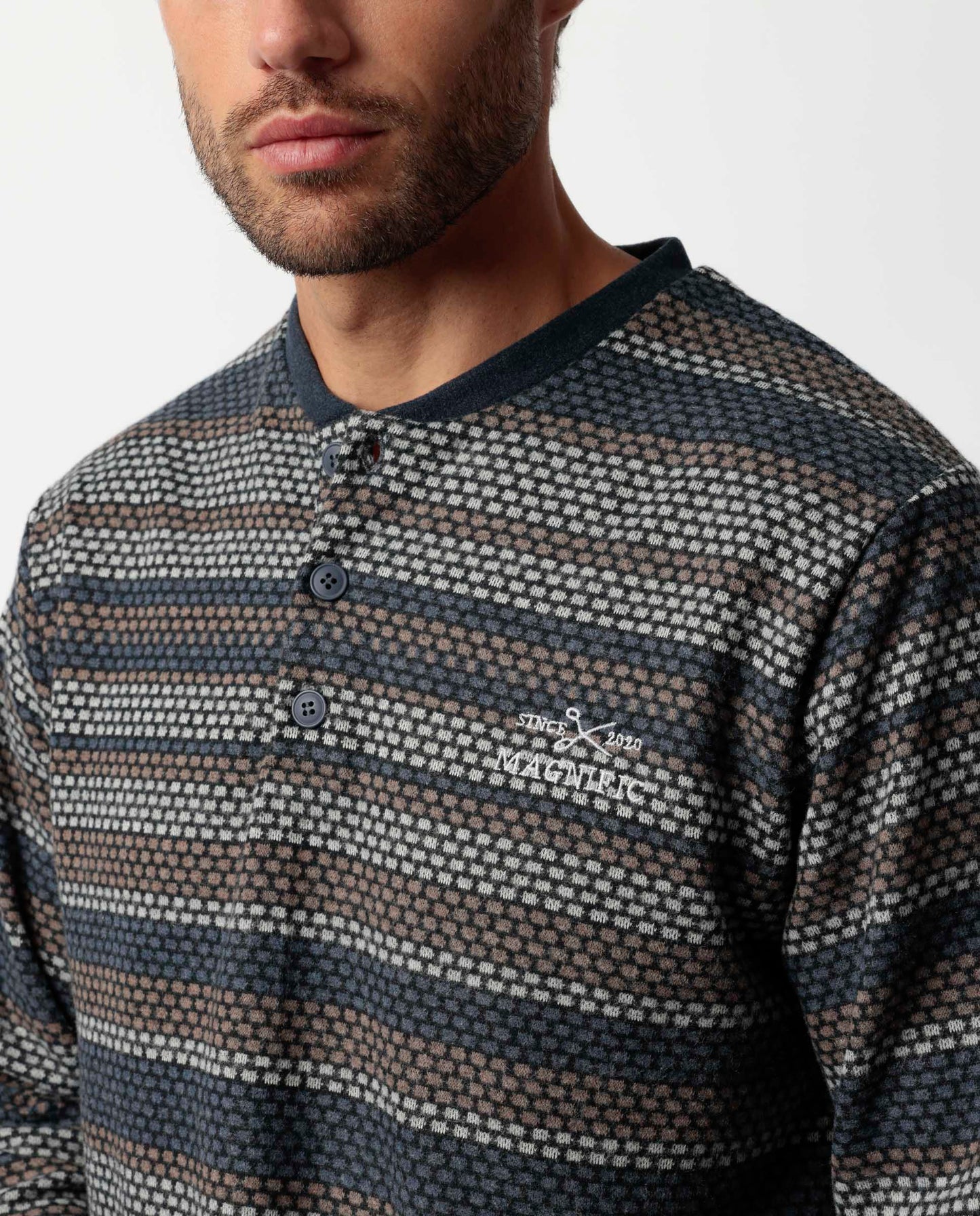 Pijama Manga Larga Tapeta Magno para Hombre