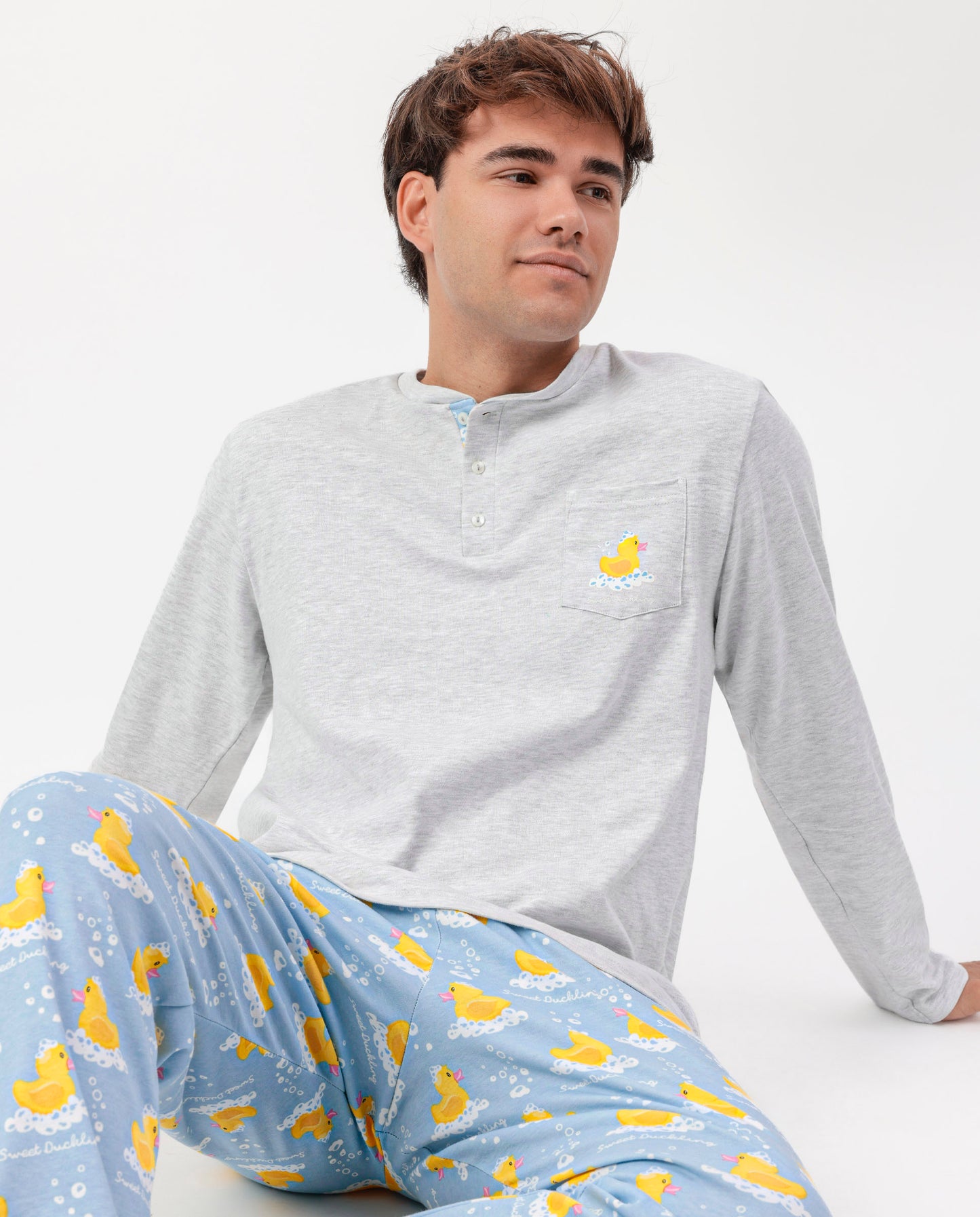 Pijama Manga Larga Tapeta Sweet Duckling para Hombre