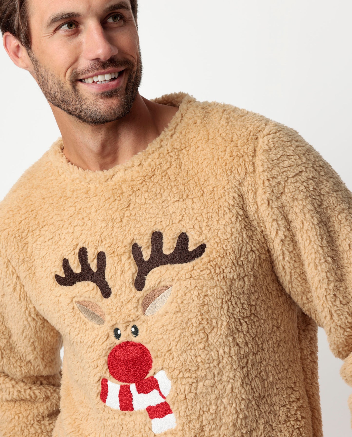 Pijama Manga Larga Calentito Reindeer para Hombre