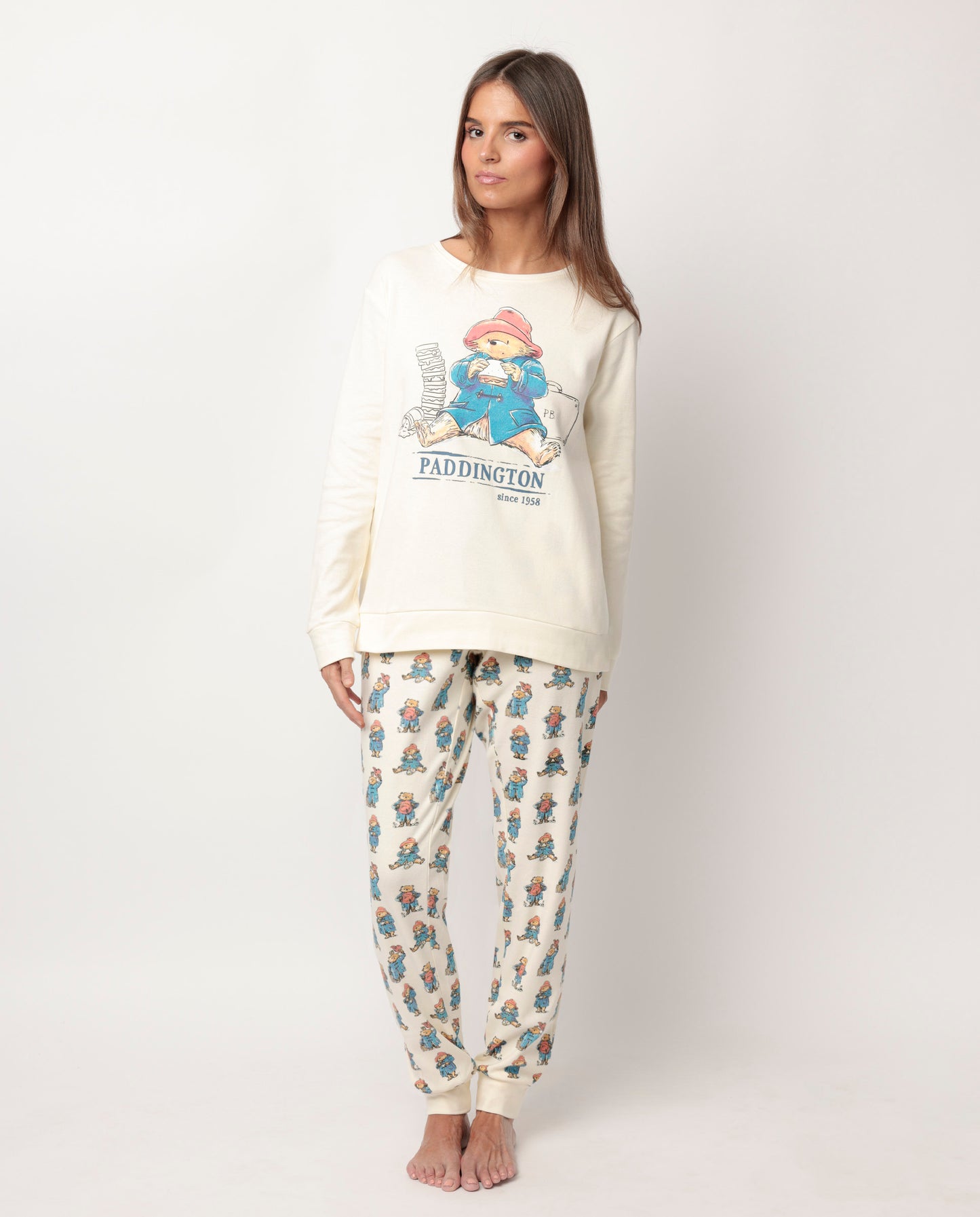 Pijama Manga Larga Watercolor para Mujer