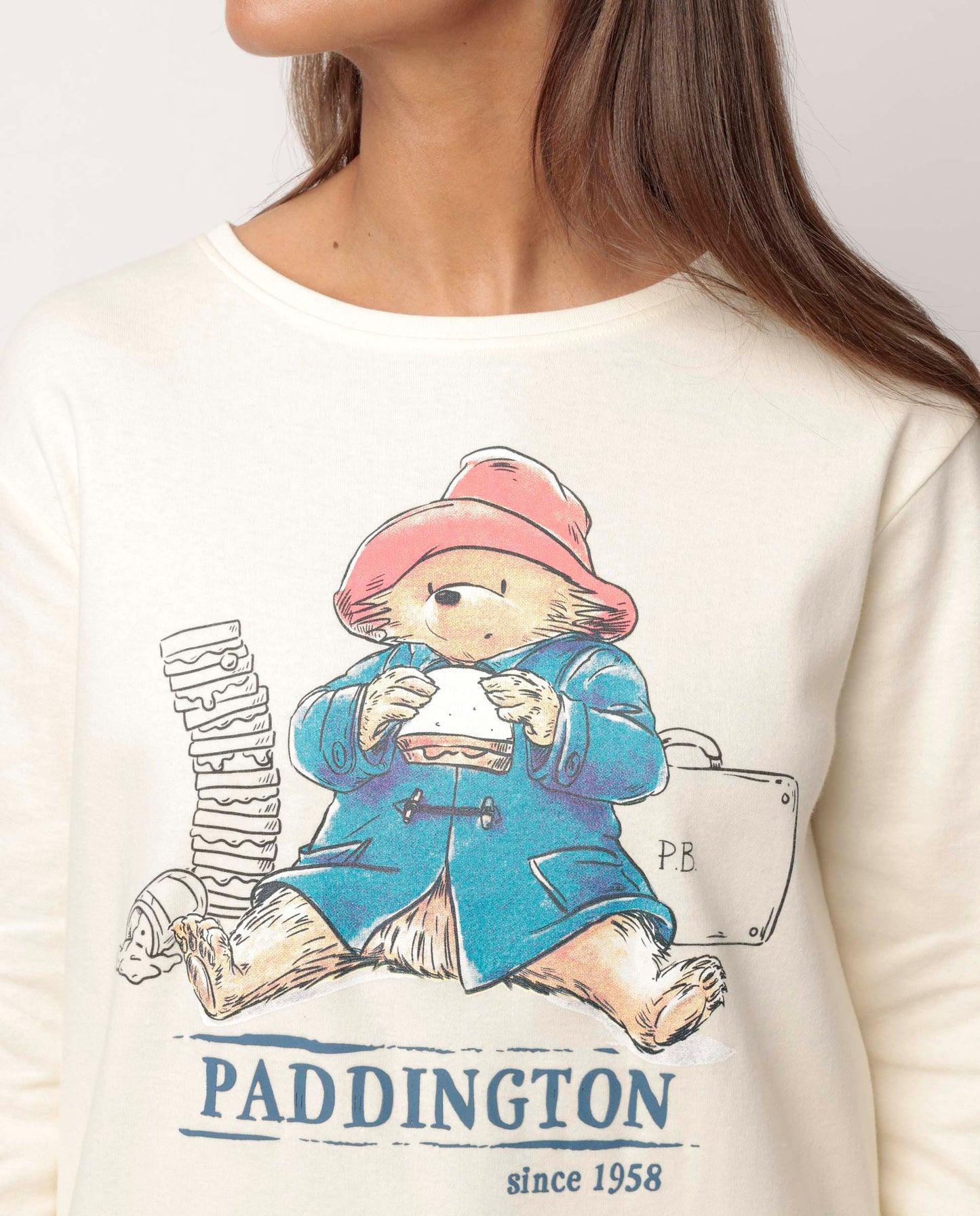 Pijama Manga Larga Watercolor para Mujer