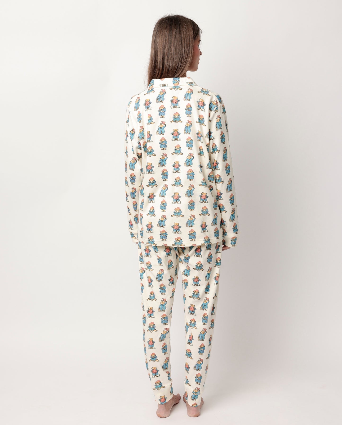 Pijama Manga Larga Abierto Watercolor para Mujer