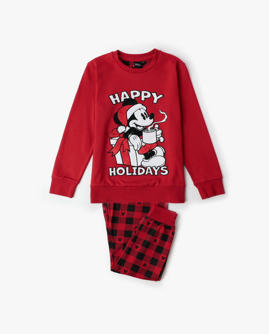 Pijama Manga Larga Mouse Holidays para Niña