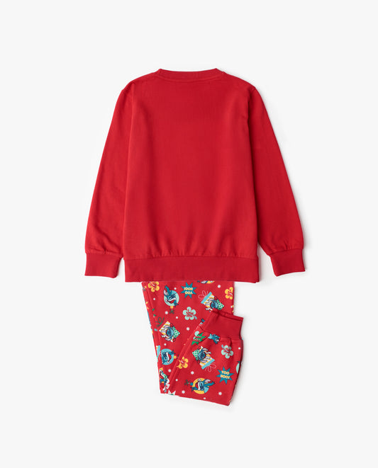 Pijama Manga Larga Stitch Happy Holidays para Niño
