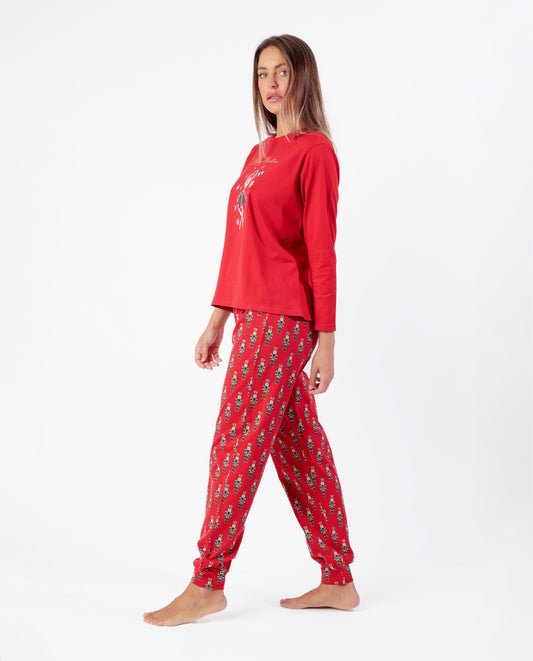 Pijama Manga Larga Nutcracker para Mujer