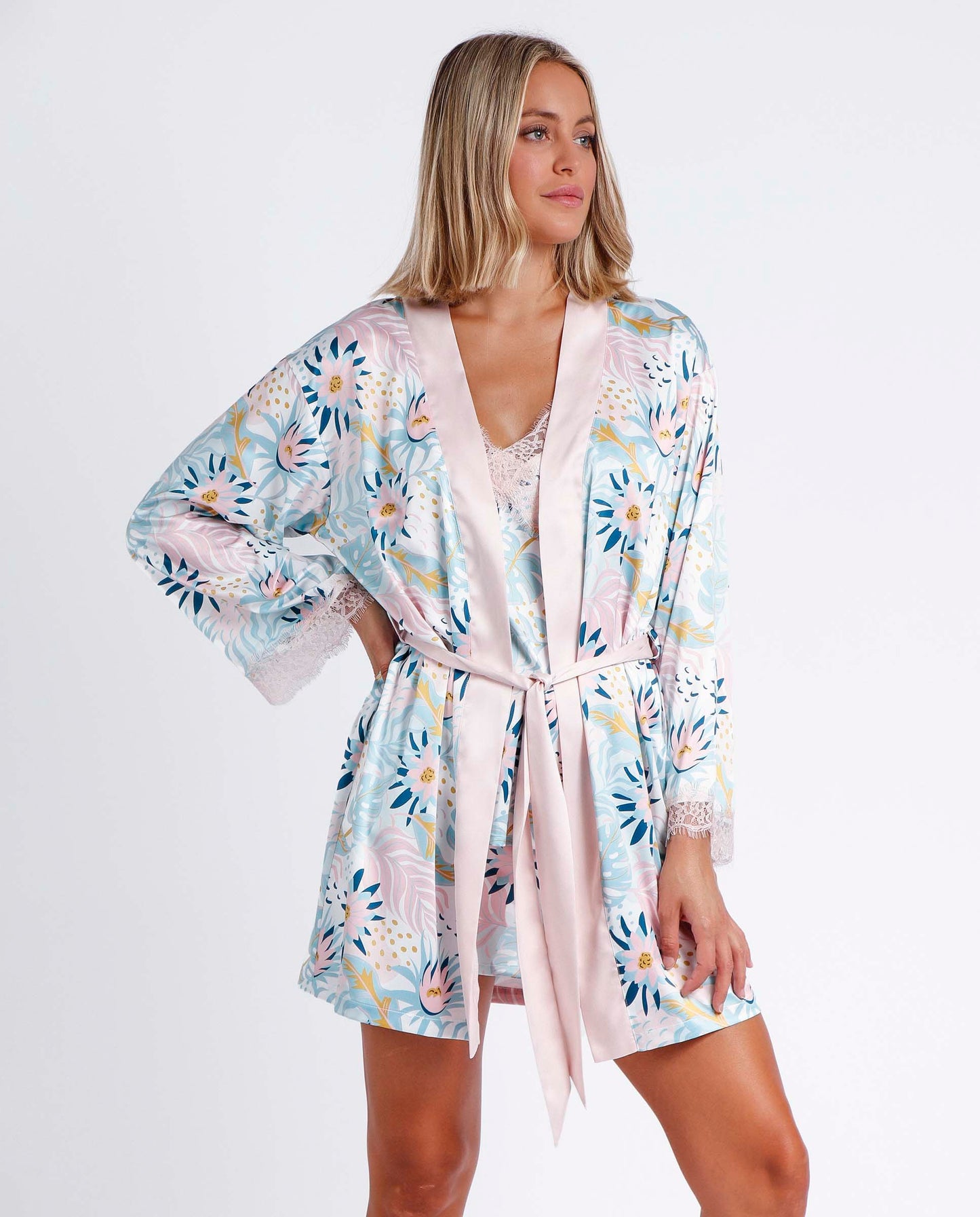 Bata Manga Larga Water Lili para Mujer