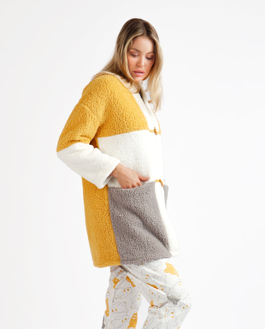 Bata Parches Manga Larga Calentita Warm Hugs para Mujer