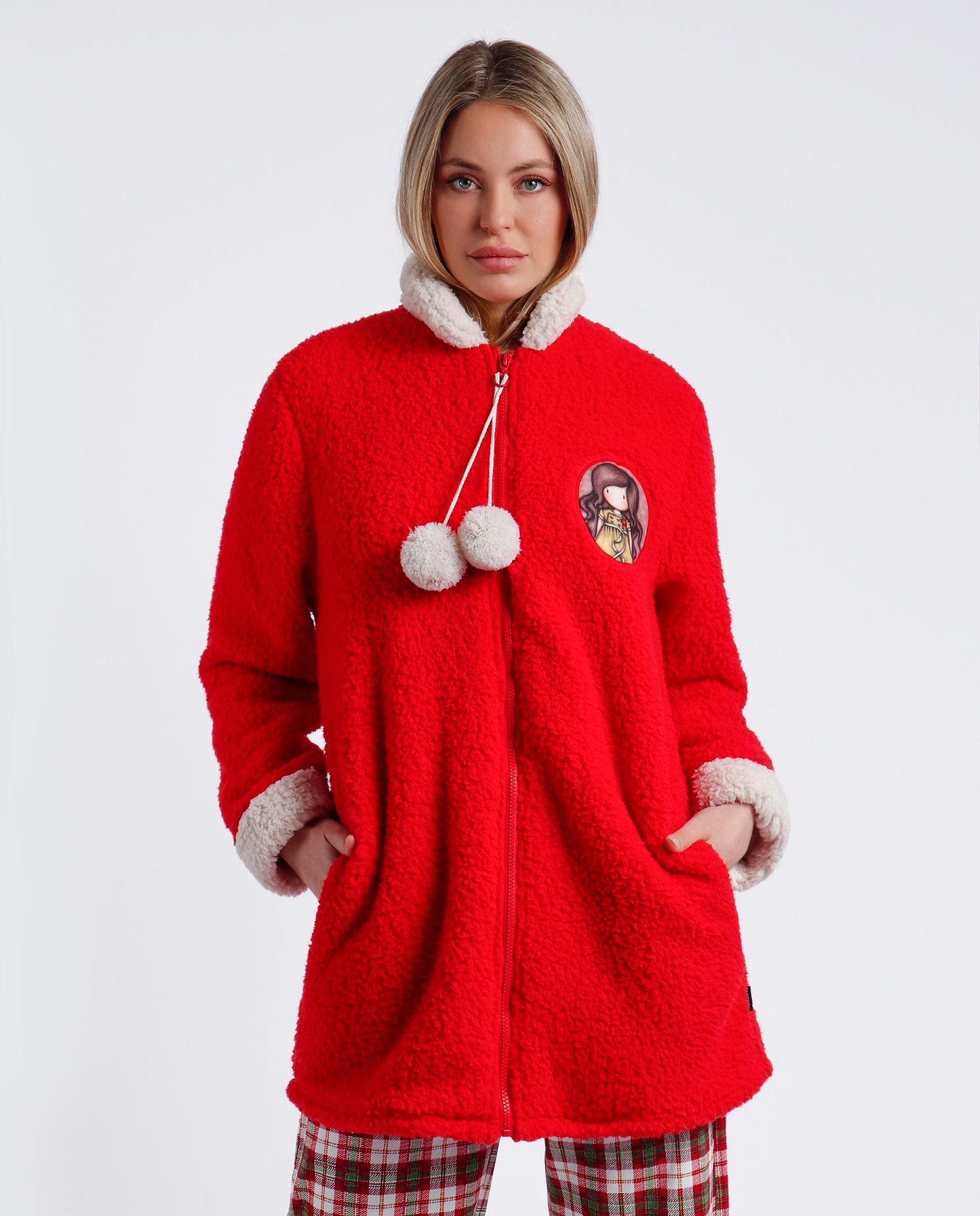 Bata Manga Larga Calentita Undone para Mujer