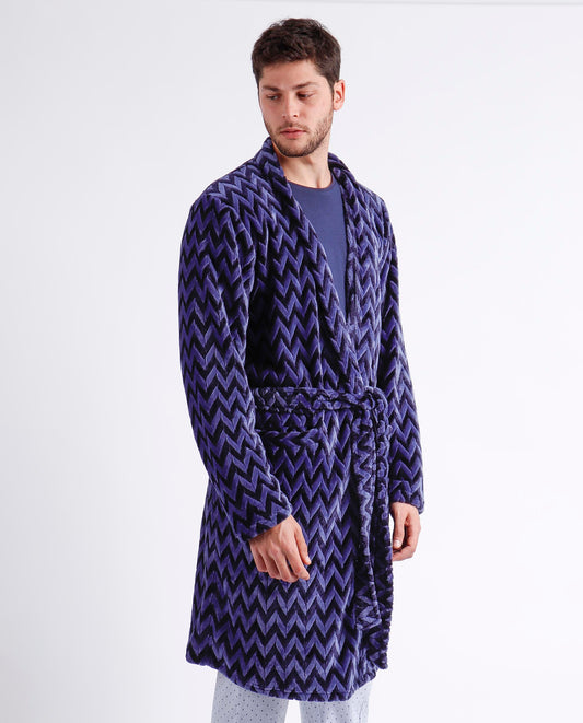 Bata Manga Larga Navy Arrows para Hombre