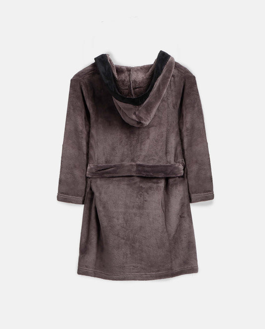 Bata Gris Manga Larga Calentita para Niño