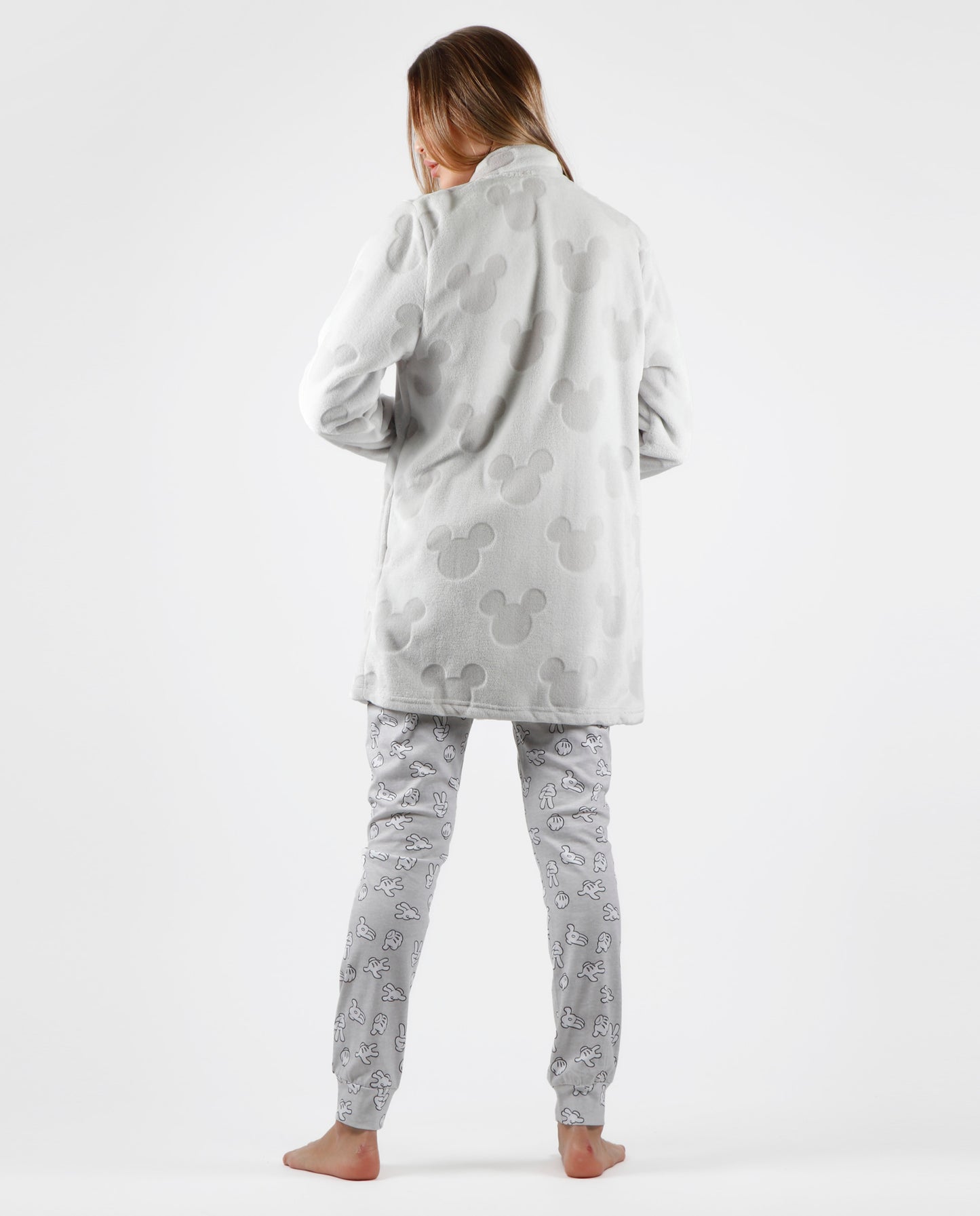 Bata Manga Larga Calentita Mickey Hugs 2 para Mujer