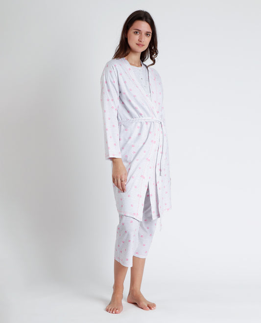 Bata Manga Larga Maternity Dalmatas para Mujer