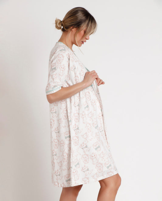 Bata Manga Larga Maternity Wonder Mum para Mujer