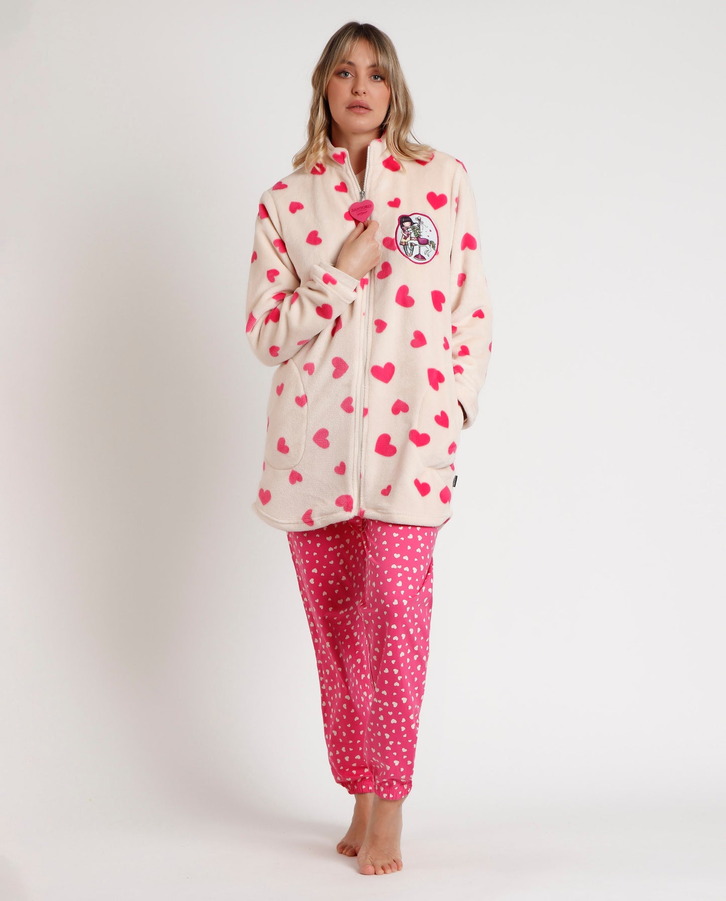 Bata Manga Larga Calentita Carousel para Mujer