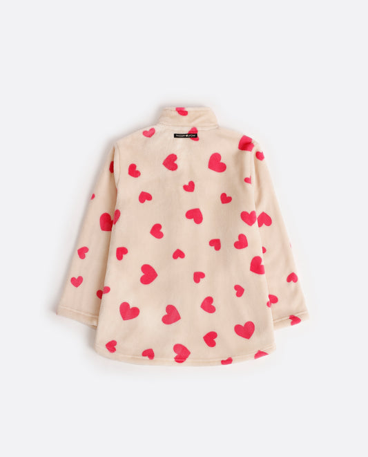 Bata Manga Larga Calentita Carousel para Niña