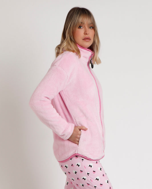 Bata Manga Larga Calentita Minnie Chic para Mujer