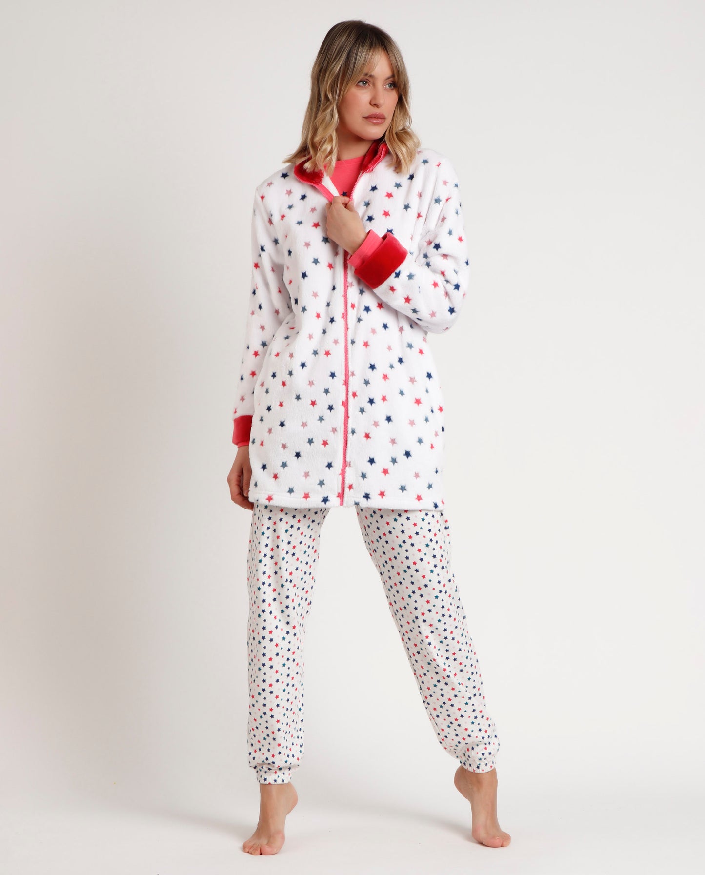 Bata Manga Larga Calentita Star para Mujer