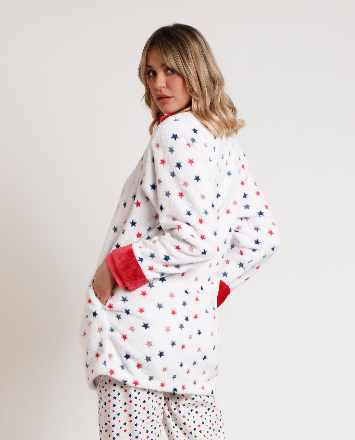 Bata Manga Larga Calentita Star para Mujer