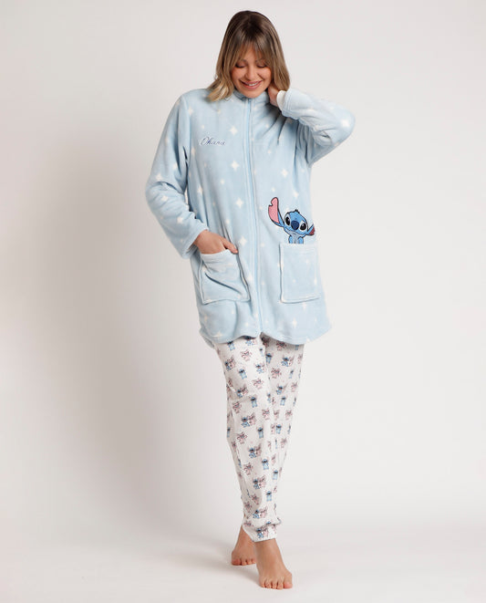 Bata Manga Larga Calentita Ohana para Mujer