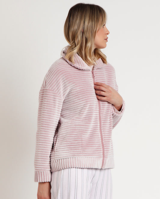 Bata Manga Larga Calentita Magic Time Petalo para Mujer