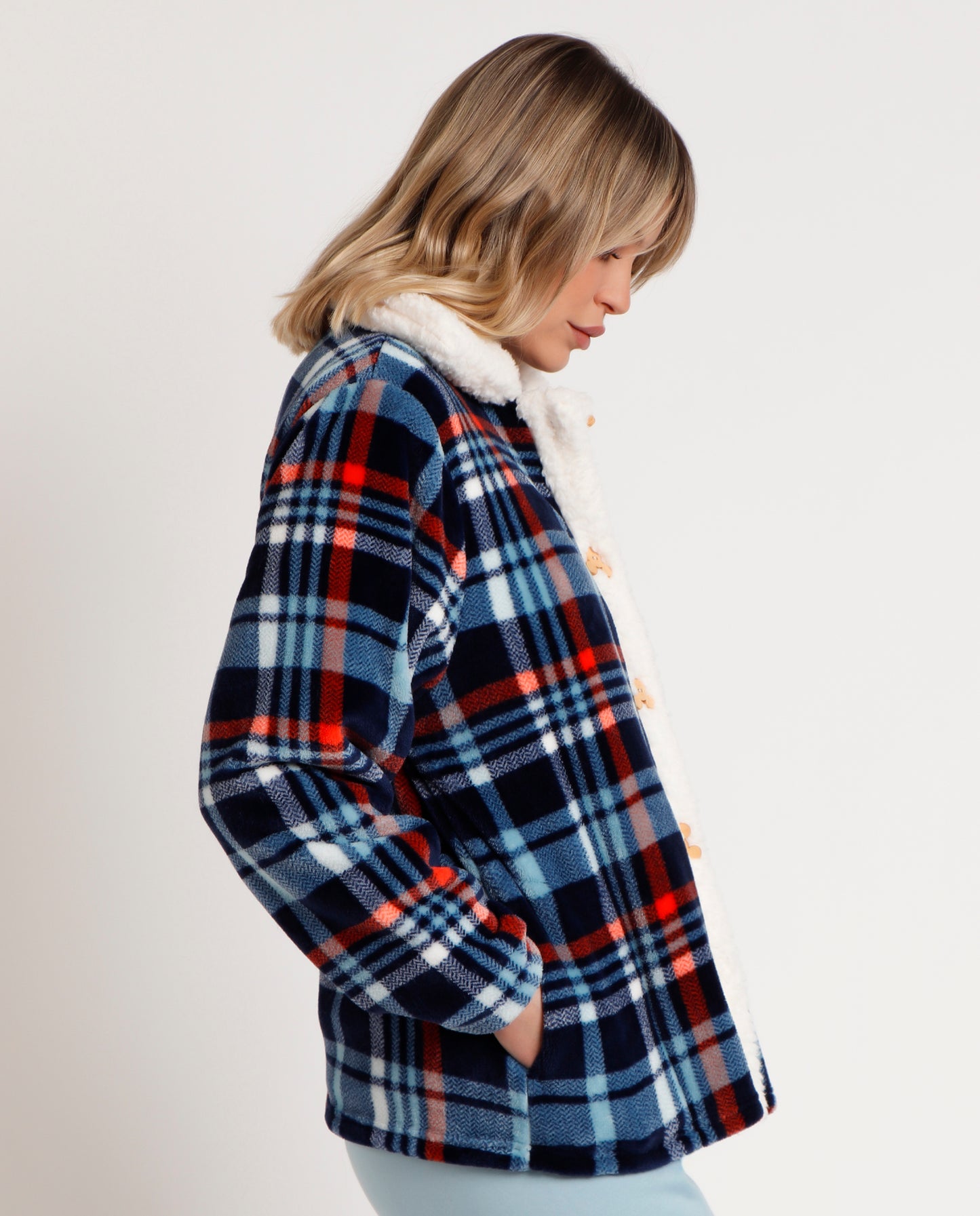 Bata Manga Larga Calentita Winter Club para Mujer