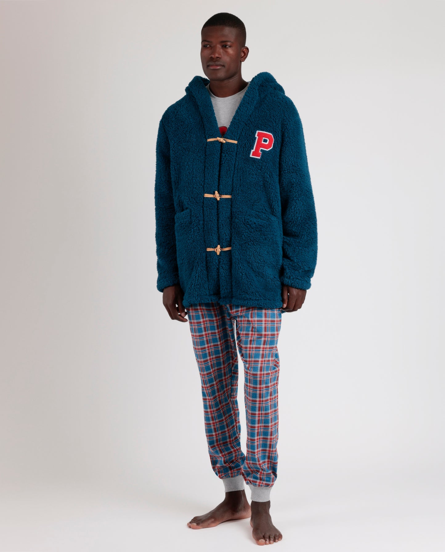 Bata Manga Larga Coat para Hombre