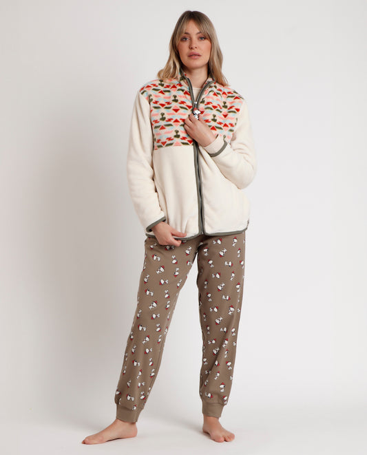 Bata Manga Larga Calentita Beagle Scouts para Mujer