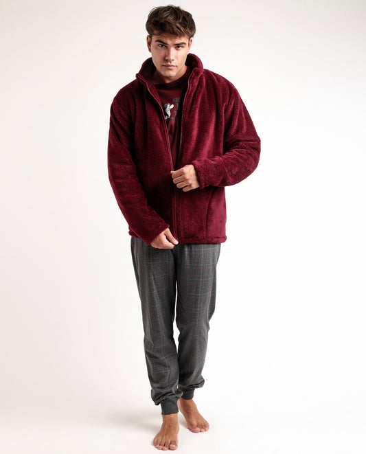 Bata Manga Larga Calentita Grumpy Are You Talking with Me para Hombre