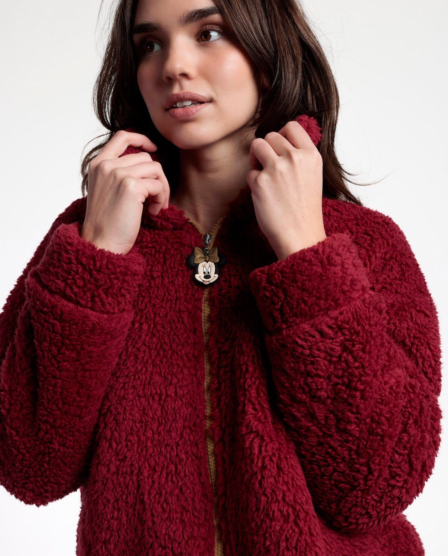 Bata Manga Larga Calentita Minnie Mouse para Mujer