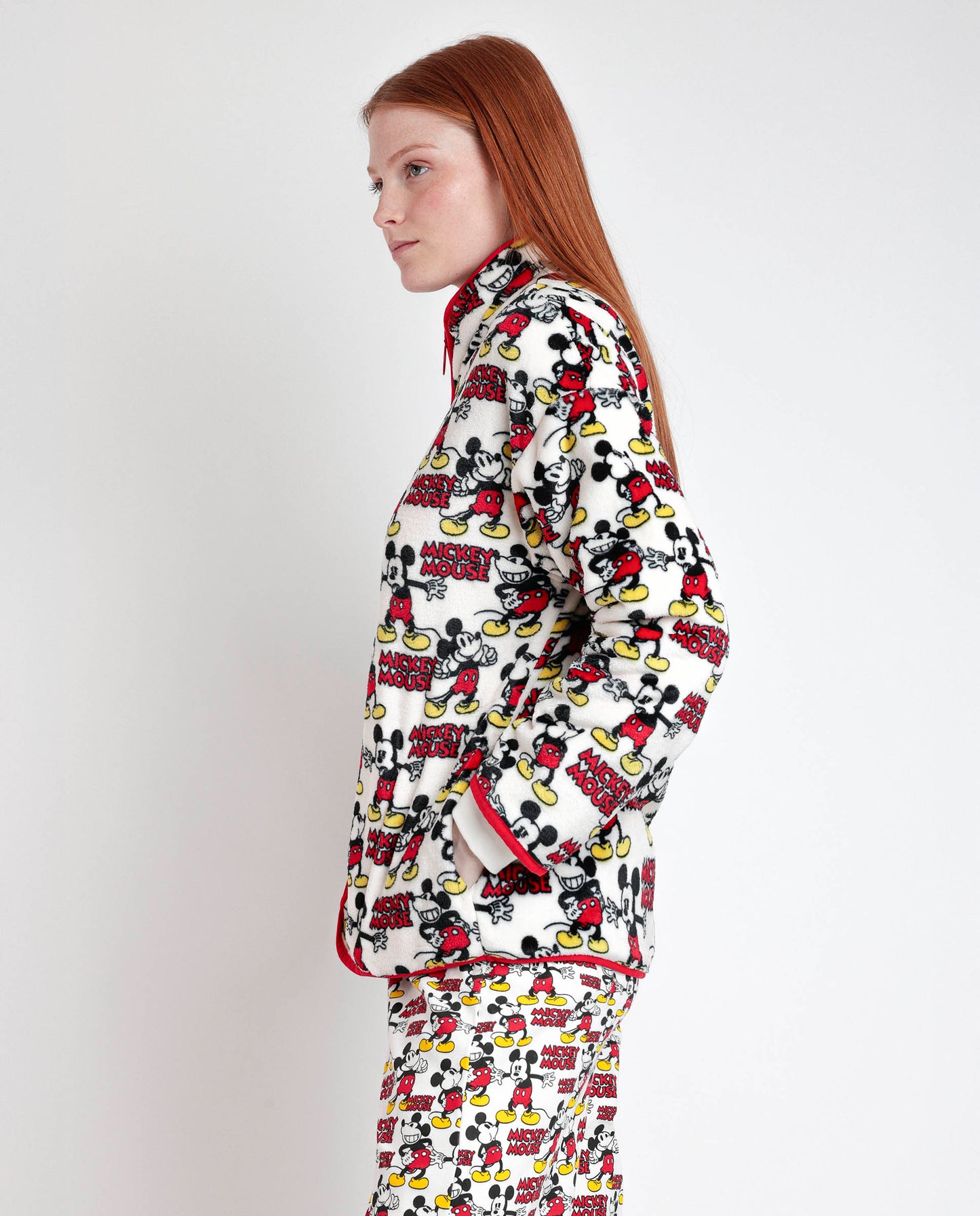 Bata Manga Larga Calentita Best Mickey para Mujer