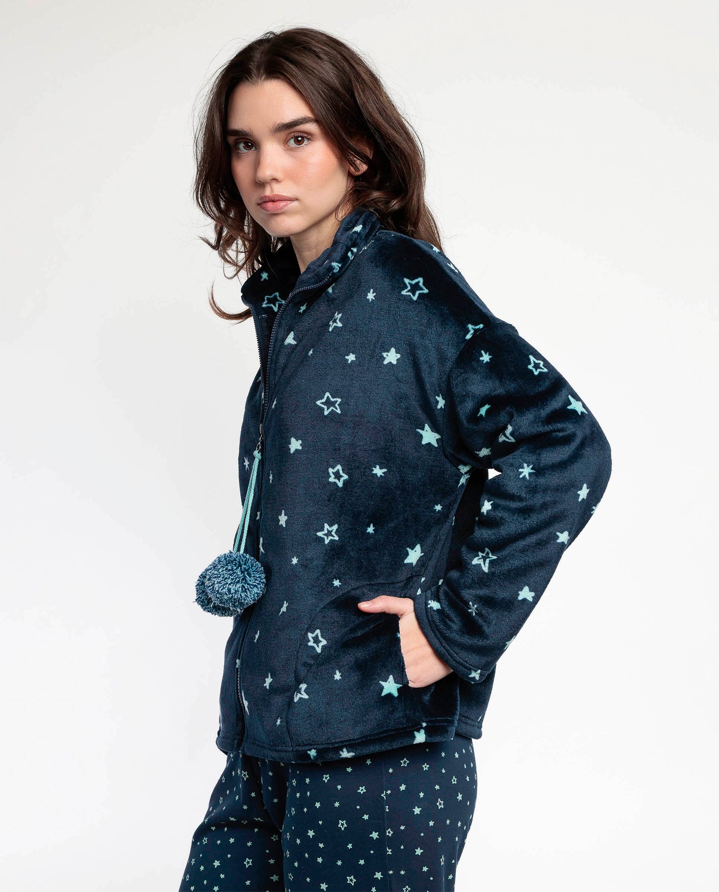 Bata Manga Larga Calentita Better In Pajamas para Mujer