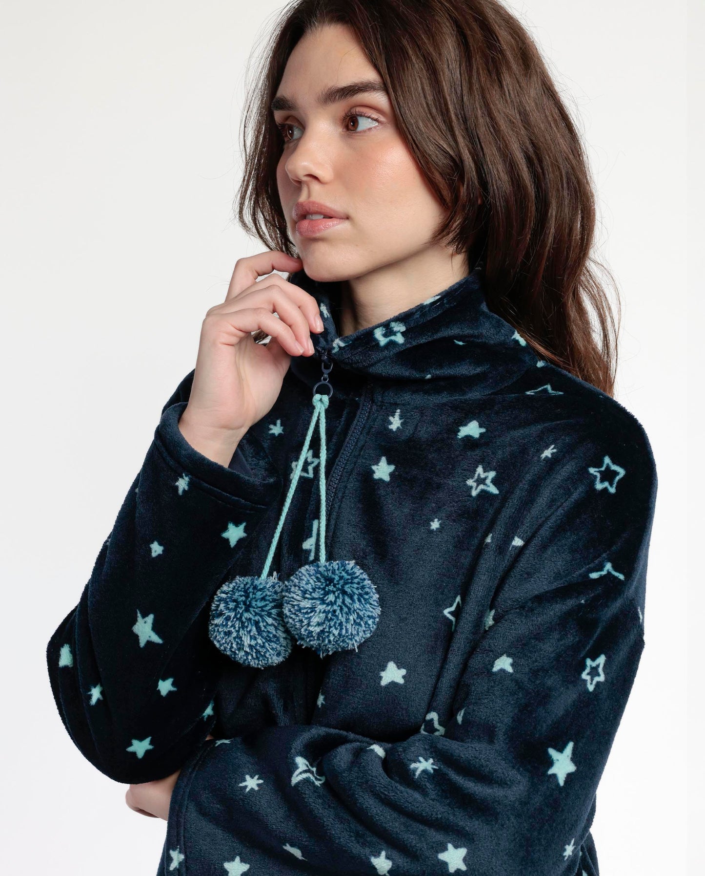 Bata Manga Larga Calentita Better In Pajamas para Mujer