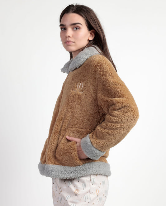 Bata Manga Larga Calentita Enjoy Every Moment para Mujer