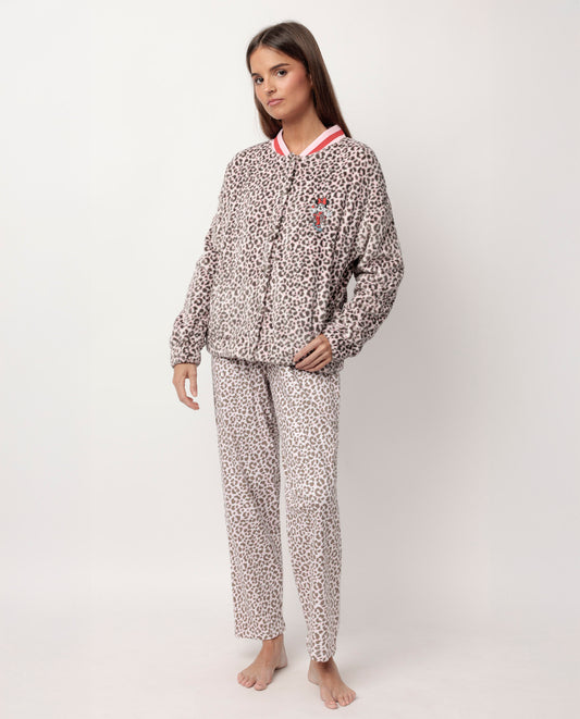 Bata Manga Larga Calentita Minnie Skin para Mujer